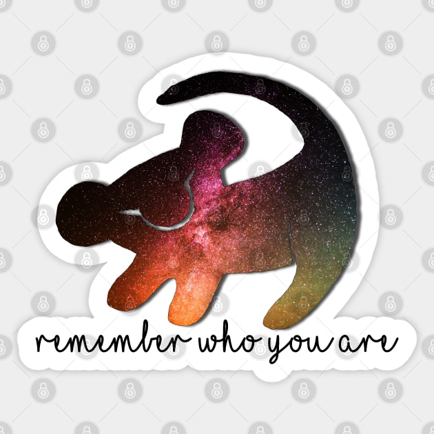 Lion King Remember Who You Are Sticker by baranskini